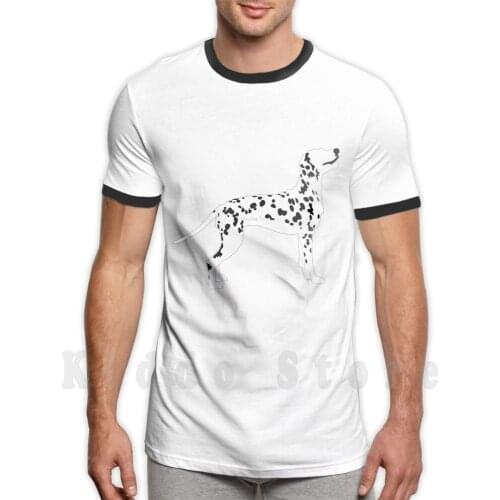Dalmatian T Shirt Print For Men Cotton New Cool Tee Dalmatian Dalmatians 101 Dalmatians Dots Dogs Dog Puppy Puppers Puppys
