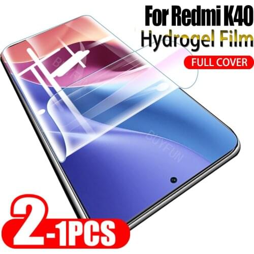 1-2PCS For k40 glass For Xiaomi Redmi K40 Pro Hydrogel Film Screen Protector Hydrogel Protective For redmi k40 pro plus pro