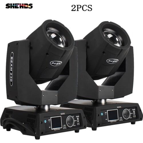 SHEHDS 2PCS Beam 230W 7R Lighting Controller DJ Projector Disco Ball Party Stage Control With DMX Professional Stage Equipment