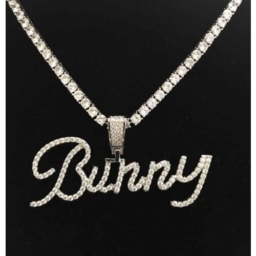 Custom cursive letter pendant