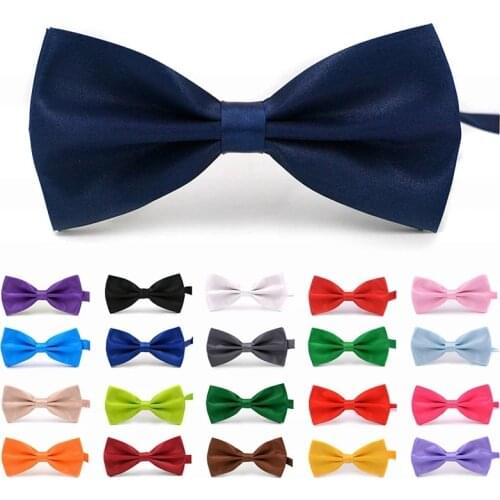 2018 Fashion Boutique Mens Silk Bowtie Wedding Party Ladies Men Bow Tie Women Men Bow Ties Shirt Collar Accessories 20 Colors