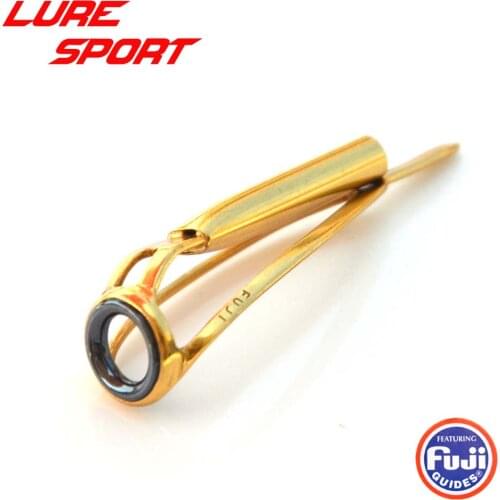 FUJI IGMNST Guide 2pcs Gold Frame SIC Ring Rod Building Component Fishing Pole Repair DIY Accessory