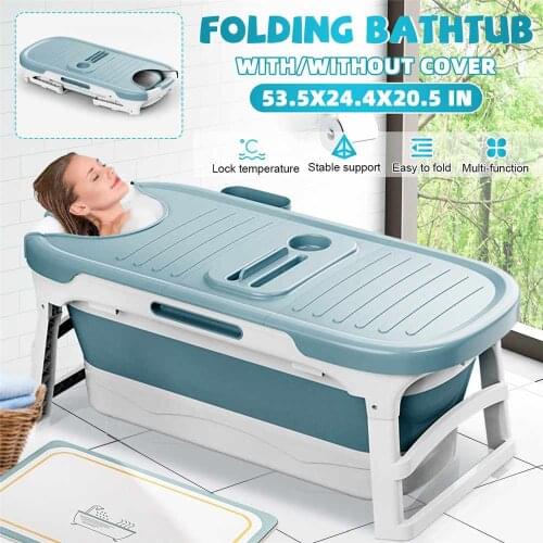 Protable Bathtub Freestanding Home Steam SPA Adult Folding Bathtub Children Swimming Pool Large Size Soaking Bath Tub With Cove