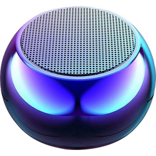 Portable Bluetooth 5.0 Speaker Small True Wireless Stereo Subwoofer Tws Bass Loudspeaker with Mic
