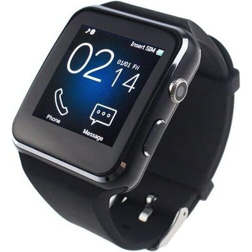 X6 Curved HD Camera SIM Card Call Sleep Monitor Built-in Apps Smart Watch for iOS Android