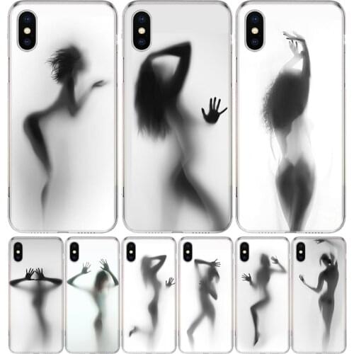 Woman Silhouettes Sexy Lady Girl Silicon Phone Case For Apple IPhone 11 12 Pro X XR XS Max 7 8 6 6S Plus 7G 6G 5S SE + Pattern C
