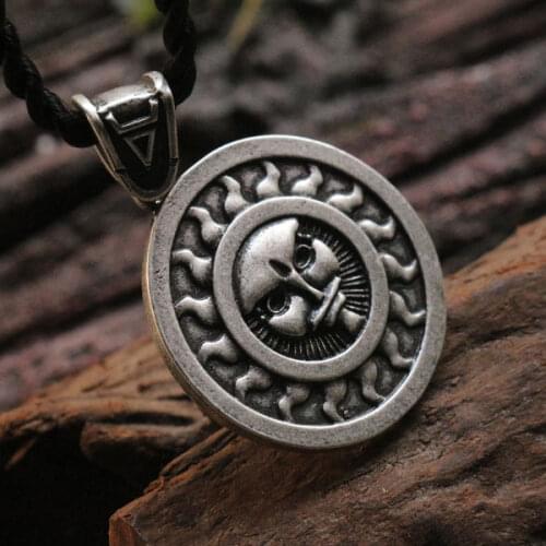 1pcs Ancient Slavic Amulet pendant sun wheel talisman necklace lucky jewelry slav obereg women necklace men