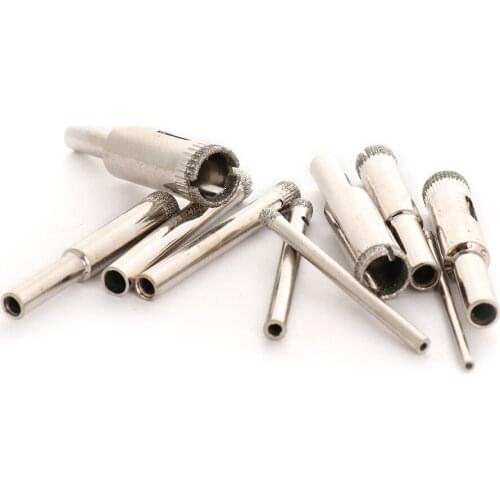 10pcs/Set Diamond Hole Saw Drill Bit Set 3mm-13mm Tile Ceramic Glass Porcelain Marble Hole Saw