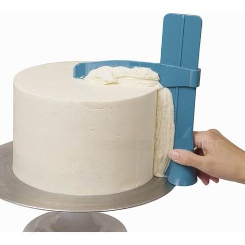 100pcs/lot Adjustable Cake Scraper Edge Side Smoother Polisher Tools Decorating Fondant Sugar craft Icing Mold DIY Baking Tools