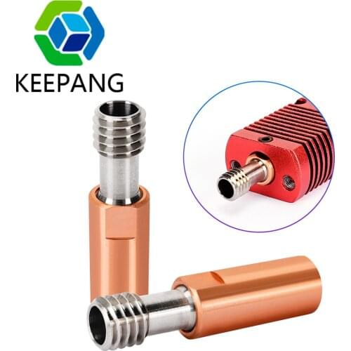 2Pcs CR10 Titanium Alloy Heat Break Throat Long Distance Bowden Tube 4.1 mm Through For Ender 3 CR-10 Hotend 3D Printer