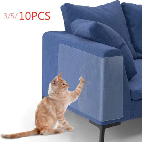 3/5/10 Pcs Cat Sofa Protector Post Pet Dog Couch Floor Anti Scratcher Sticker Cats Training Tape Scratch Protector Pet Furniture