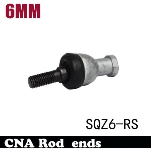 4 PCS 6mm SQZ6-RS High precision strainght Spherical plain bearings Curved Bar winding Ball Head Rod end Joint Bearing