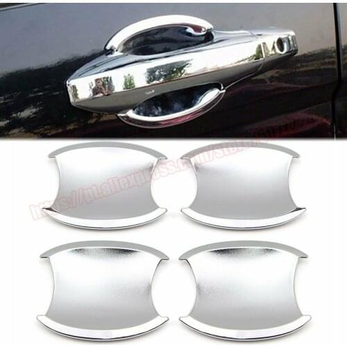 4PCS CAR Door Handle Cavity Bowl Cover for Honda CR-V CRV 2007-2011 Exterior Chrome Trim