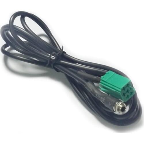 Biurlink Car Electronics Accessories Aux-in Mini ISO 6Pin 3.5MM Jack Aux Line for Renault Radio Updatelist