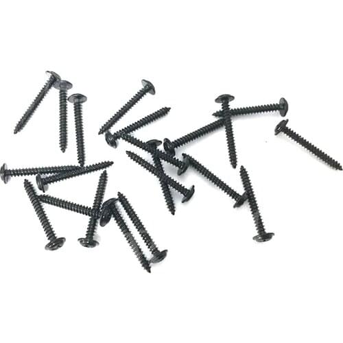 Black/Silver Carbon Steel Phillips Head Self-tapping Screw M4 M5 For universal Car Boot lip Chin Spoiler Installation Decoration