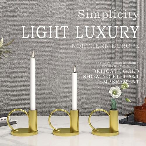 Decorative Candle Stick Candlestick Birthday Durable For Wedding Party Dinning Halloween Christmas Dining Room Decoration Iron