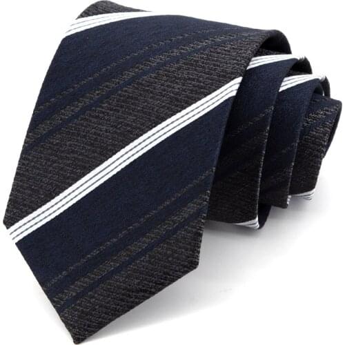 Brand New Business Ties for Men 8 CM Wide Dresses Necktie Fashion Formal Work Cravat Male Gift With Box