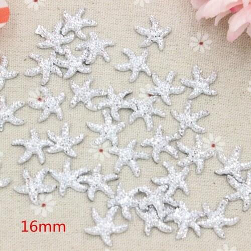 50pcs/lot flat back resin kawaii resin starfish for kids home clothing shoes resin cabochons