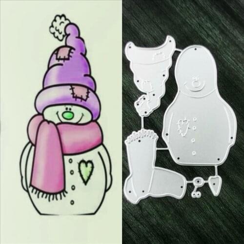 Christmas Snowman Metal Cutting Dies for DIY Scrapbooking Album Paper Cards Decorative Crafts Embossing Die Cuts