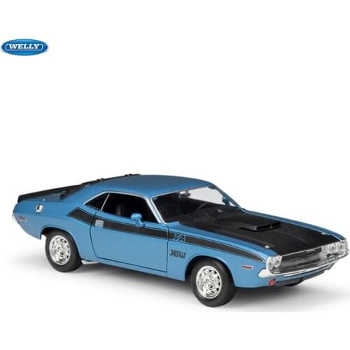 WELLY 1:24 1970 DODGE Challenger T/A simulation alloy car model crafts decoration collection toy tools gift