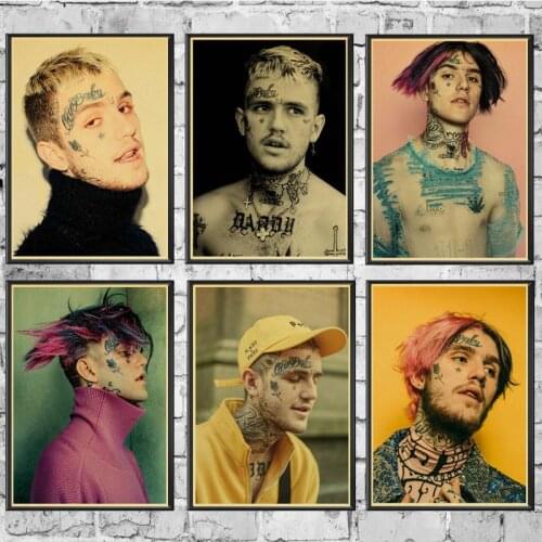 Home Decoration Hd Modular Pictures Canvas Painting Hip Hop Rapper Lil Peep Nordic Printed Style Wall Art Poster For Living Room