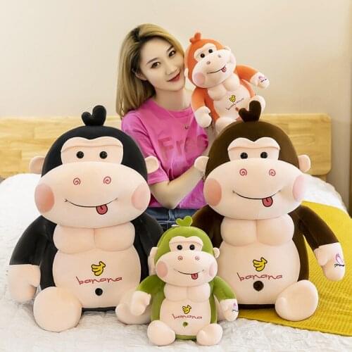 Stuffed Animal Gorilla Doll Plush Monkey Toys Birthday Christmas Plushie Gifts for Kids