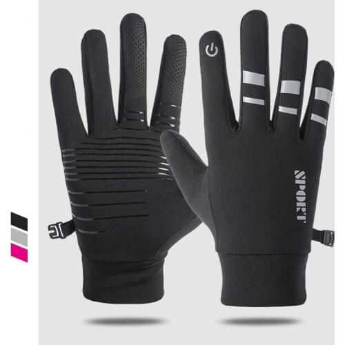 Riding gloves outdoor waterproof winter windproof warmth plus velvet thickening mountaineering shooting cycling sports gloves