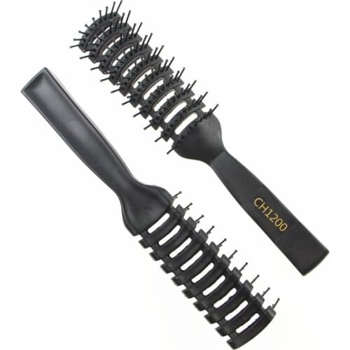 Men Spare Ribs Comb Hair Brush Big Bend Comb Wet Plastic Nylon Massage Hair Care Styling Hair Combs Hair Accessories