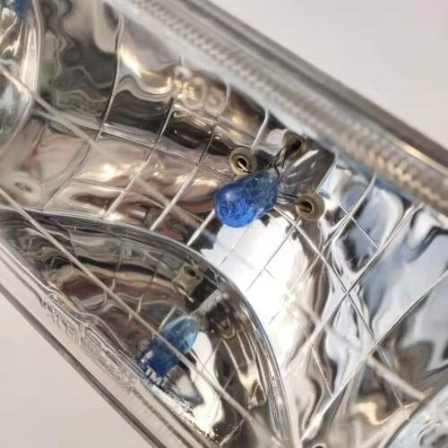 Five-inch square xenon lamp super bright vacuum wick large truck modified 12/24v medium grid tractor far and short light