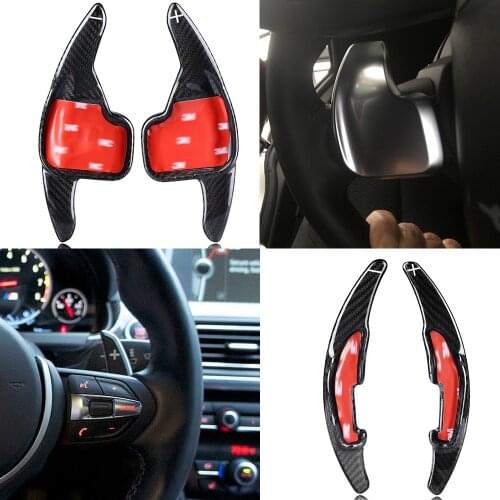 Carbon Fiber Steering Wheel Shift Paddle Shifters for BMW M2 M3 M4 M5 M6 X5M X6M X1 X4 Z4 F10 F30 X5 1 2 3 4 5 6 7 series