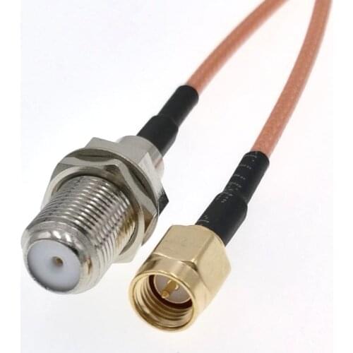 SMA-F Extension Cord SMA Male to F Female RG316 Adapter Coaxial Pigtail Cable 15cm 20cm 1PCS