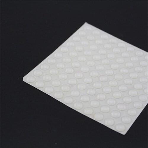 100Pcs Door Stops Stopper Silicone Cabinet Self Adhesive Bumper Damper Buffer Pad Anti-Collision Colloidal Particles Cabinet