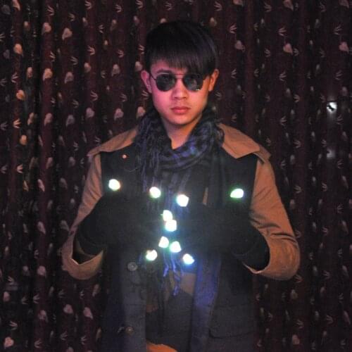 LED night riding luminous gloves stage performance cool street dance bar atmosphere flashing gloves
