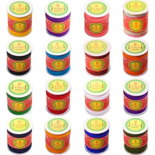 Taiwan jade yellow line B red braided rope hand knitting Chinese knot wire coarse 1.5mm rope blue line