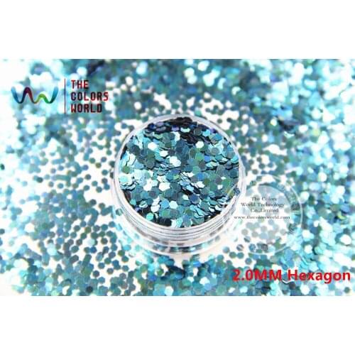 TCB460 Hexagon Shape pattern colors glitter spangles for nail Art and other DIY decoration