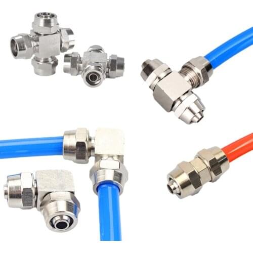 Stainless Aquarium Co2 Valve Tube Connector High Pressure Air Tube DIY Fish Tank Accessory