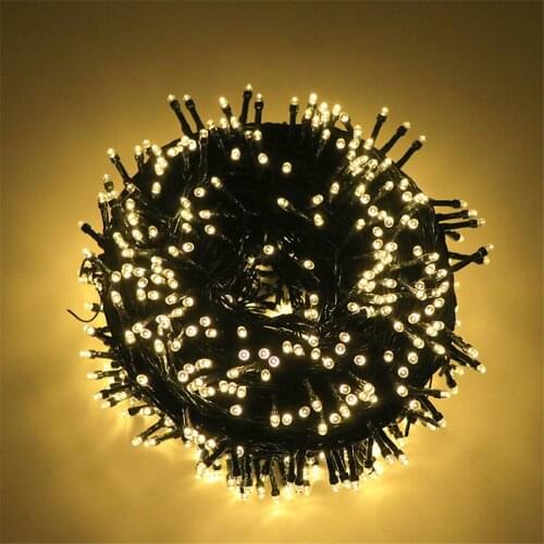 10M 1000 LED Outdoor Christmas String Lights DC24V Low Voltage Holiday Wedding Fairy Light Romantic Party Garland Light