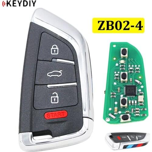 Universal ZB02-4 ZB02 KD Smart Key Remote for KD-X2 Car Key Remote Replacement Fit More than 2000 Models