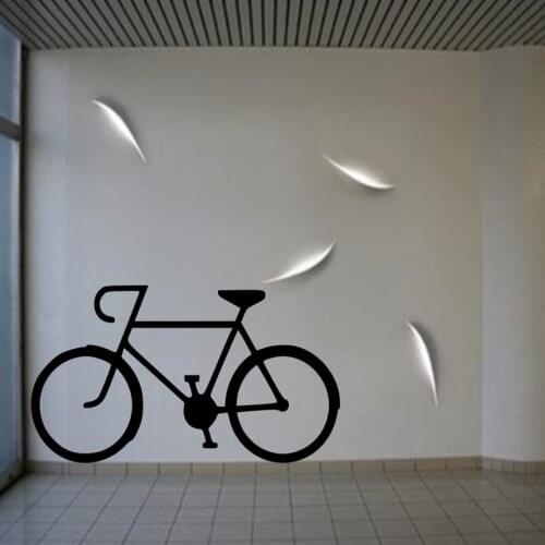 Bike Wall Stickers Home Decor Living Room Bicycle Silhouette Wall Decals Kids Room Decoration Vinyl Mural