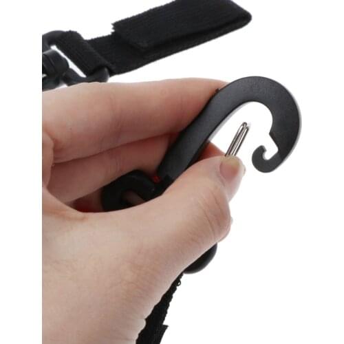 W3JF 2pcs/Set Stroller Hooks Wheelchair Stroller Pram Carriage Bag Hanger Hook Baby Strollers Shopping Bag Clip Stroller