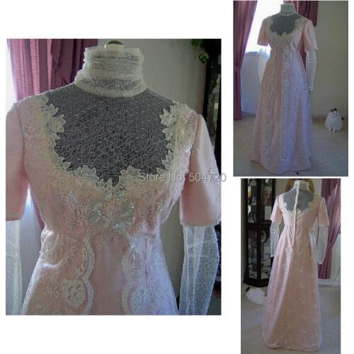 Custom-madeR-152 19 century Vintage costume 1860S Victorian Lolita/Civil War Southern Belle Ball Halloween dresses All size