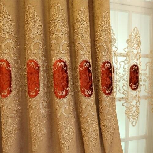 Slow Soul Embroidered Europe Curtains For Living Room Bedroom Kitchen Luxury Drapes Tulle Window Curtain Velvet 3d Custom Coffee