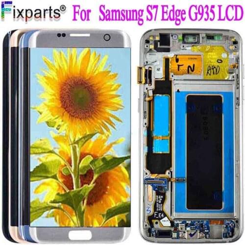 5.5" For Samsung Galaxy S7 Edge G935 LCD Display + G935F Touch Screen Digitizer Assembly For Samsung S7 Edge LCD
