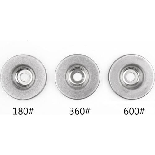 1/3Pcs 56mm 180/360/600 Grit Diamond Grinding Wheel Circle Grinder Stone Angle Cutting Wheel Sharpener Rotary Tool