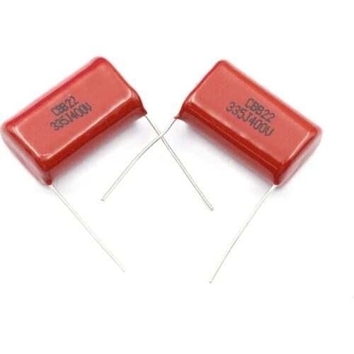10PCS 400V335J 3.3uF Pitch 25mm 400V 335 3300nf CBB Polypropylene film capacitor