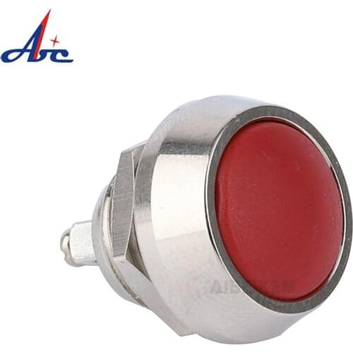 12mm momentary metal push button switch Colored switches Spherical Stainless Steel Car Modification Horn Doorbell Switch JS