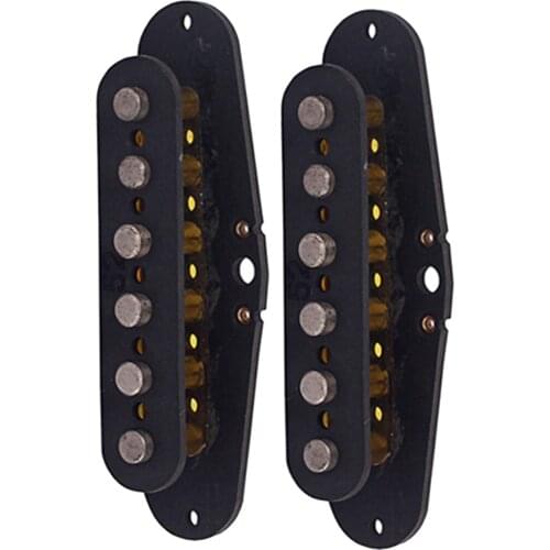 2x Prebuilt Constructed Neck Pickup Flatwork w/ Alnico Rod Magnets Alnico 5 Guitar Single Coil Pickup for TL 6 String Guitars