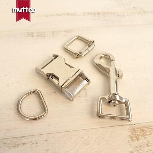 50sets/lot (metal buckle+adjust buckle+D ring+metal dog clasp/set) Wholesale accessory 20mm metal DIY dog accessories 4 colors