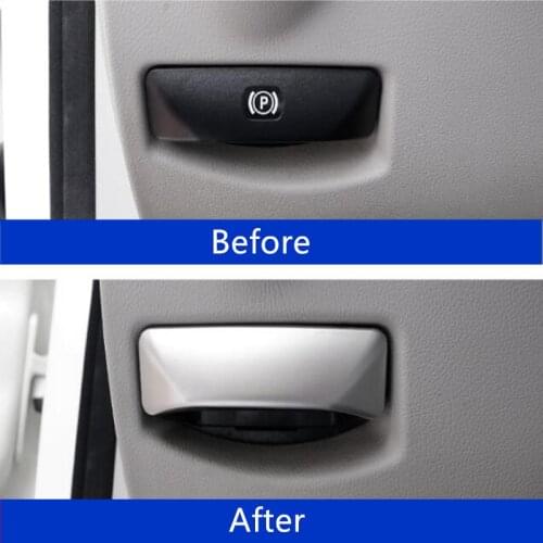 Car Styling Foot Brake Release Switch Trim For Mercedes Benz GLK X204 C Class W204 E Class W212 Electronic Handbrake Switch Trim