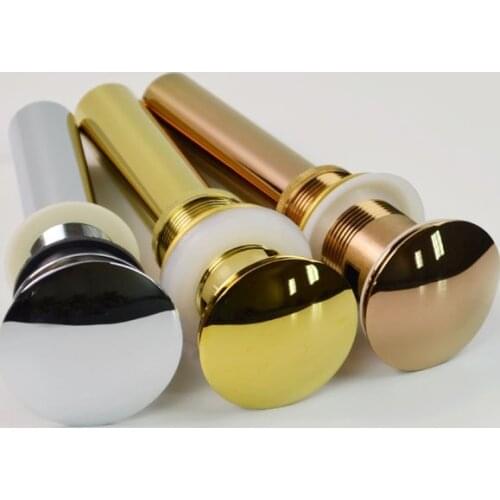 FREE SHIP BAATHROOM Overflow Pop Up Drain 1 5/8" Vessel Sink Strainer Gold clour